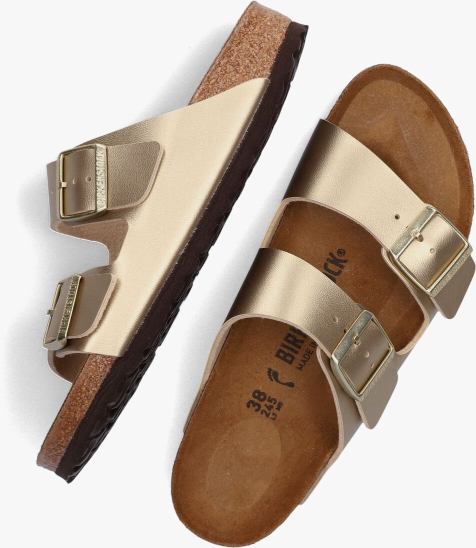 BIRKENSTOCK gouden birkenstock slippers arizona dames