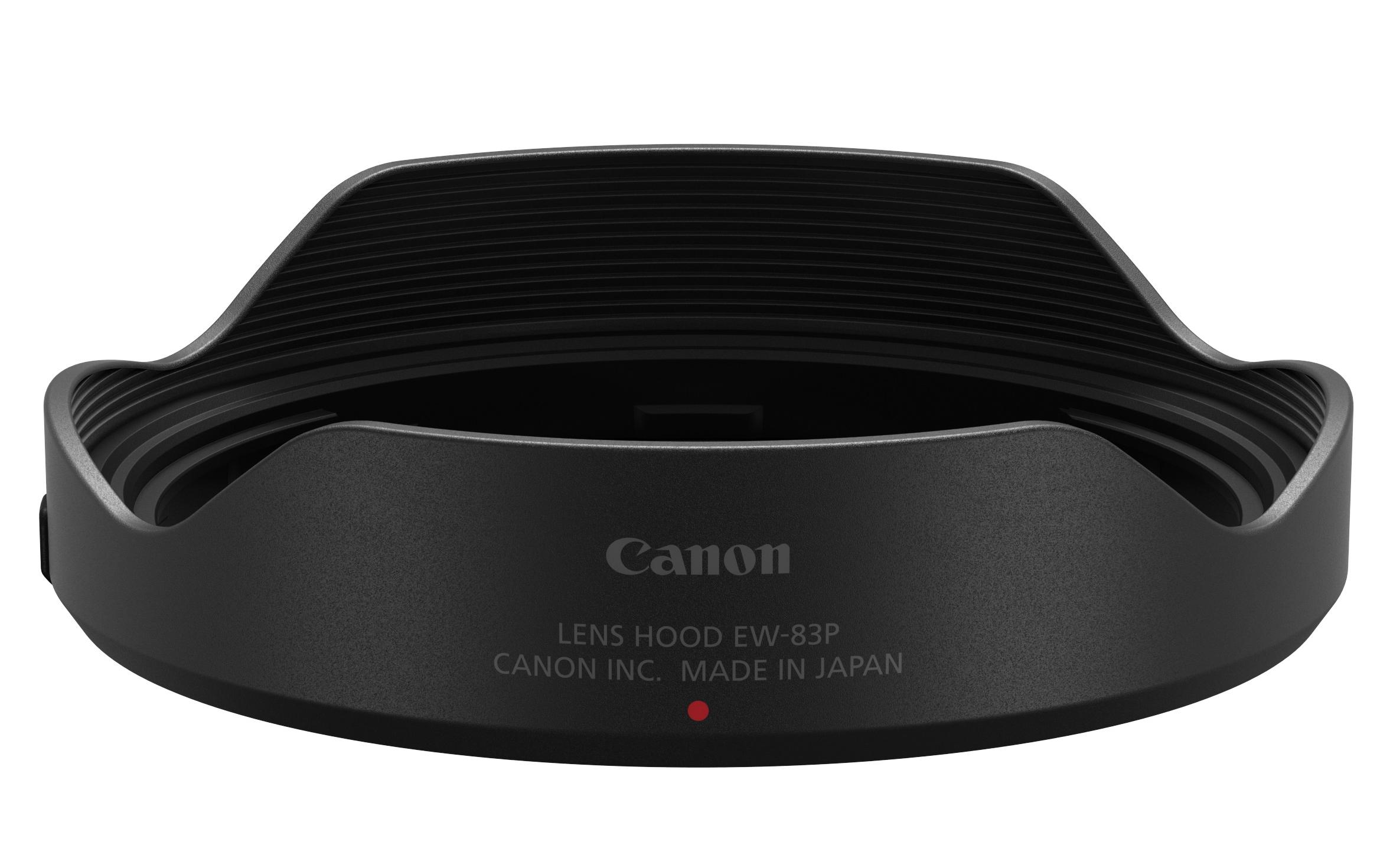 Sonnenblende EW-83P – Canon RF 14-35 mm F/4 L IS USMPassgenaue Sonnenblende für das Canon Objektiv RF 14-35 mm F/4 L IS USM
