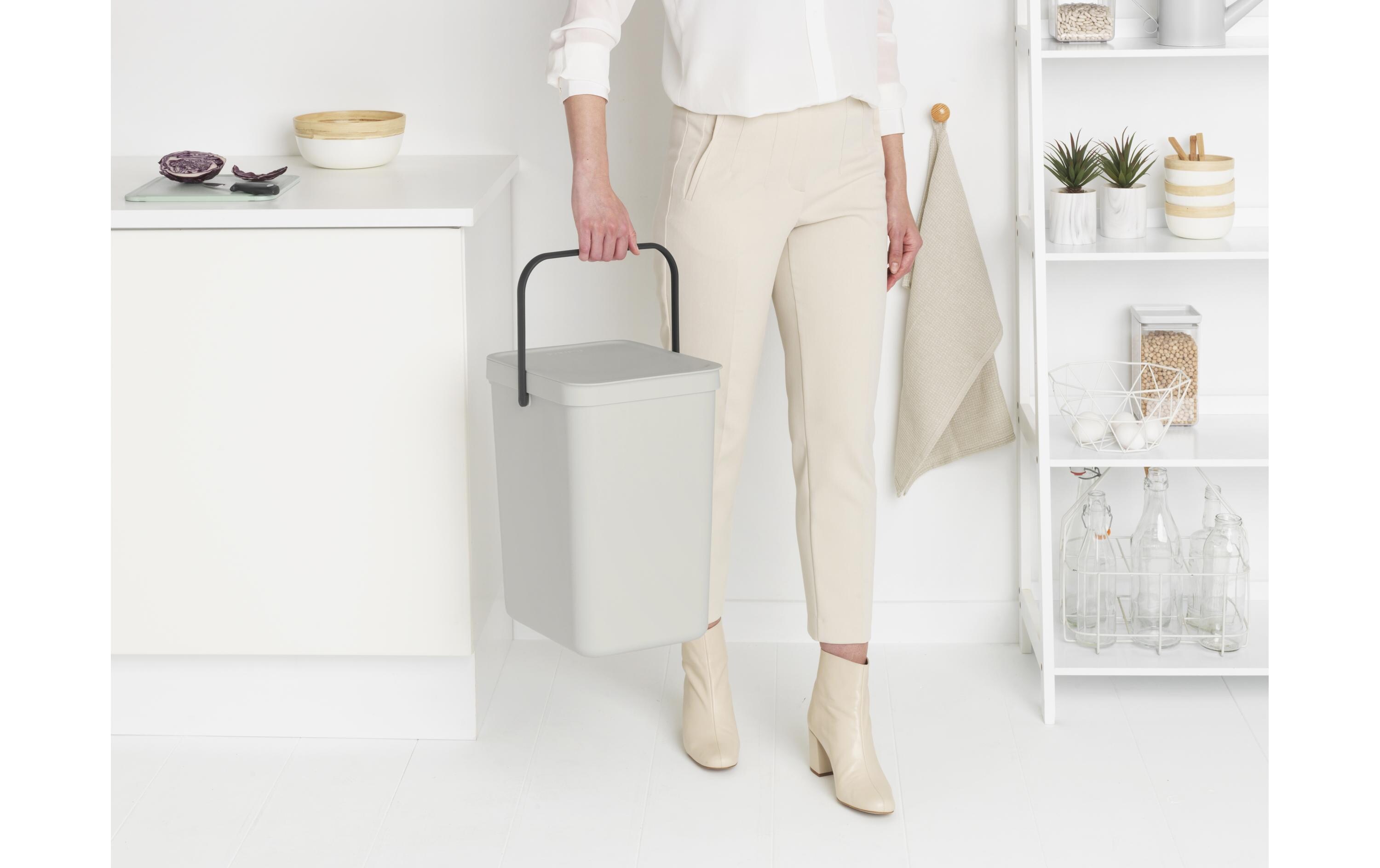 Recyclingbehälter Sort & Go 25 l, HellgrauMülleimer