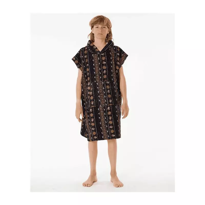 Poncho junior RIPCURL Printed Hooded Towel - Boy Black/Purple