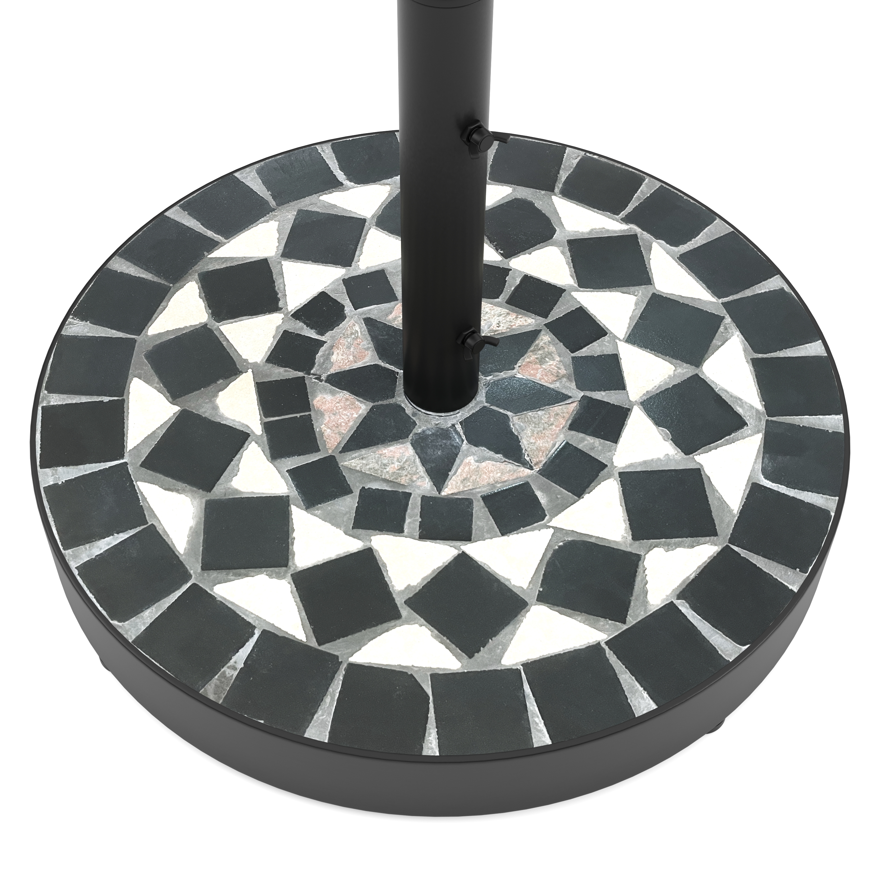 Sockel für Sonnenschirm MOSAIK schwarz/weiss