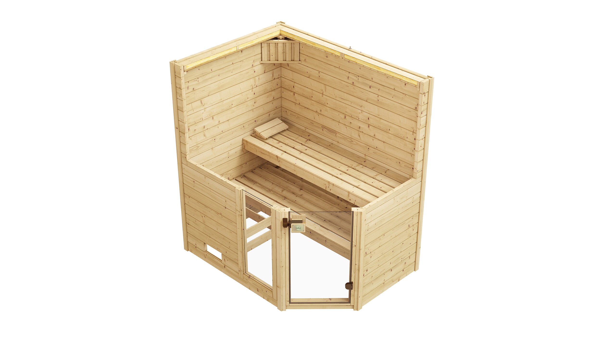 Weka Eck-Sauna Valida 1 Sparset 2, 189 x 203,5 x 139 cm
