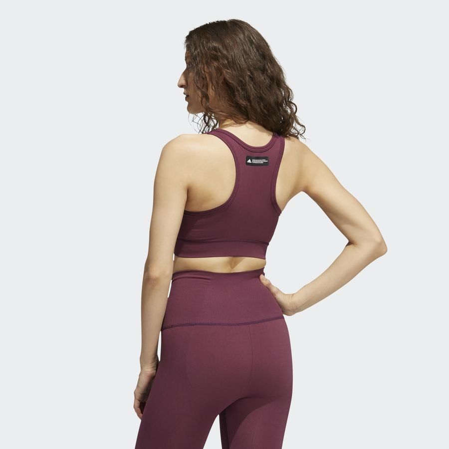 adidas Brassière Studio - Rouge Femme