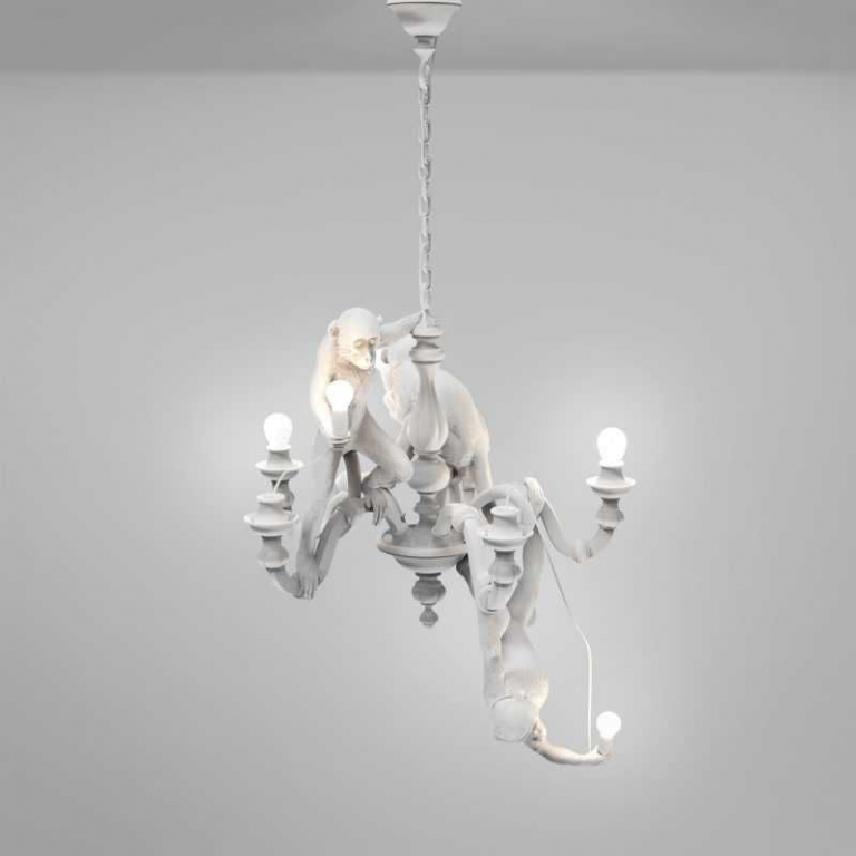 Seletti Monkey kroonluchter zwart
