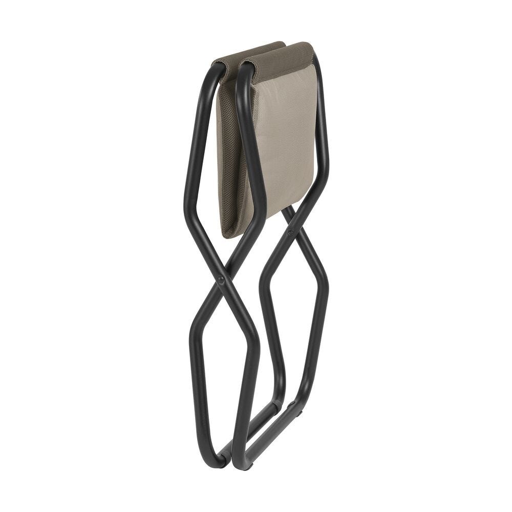 Klappbare gepolsterte Fußstütze / Hocker Next AirComfort® Braun Taupe
