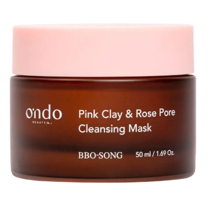 Ondo Beauty Masque nettoyant purifiant Argile rose et Rose - 50 ml