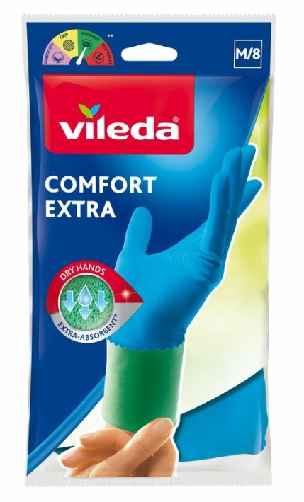 Vileda Handschoen comfort extra M 1 Paar