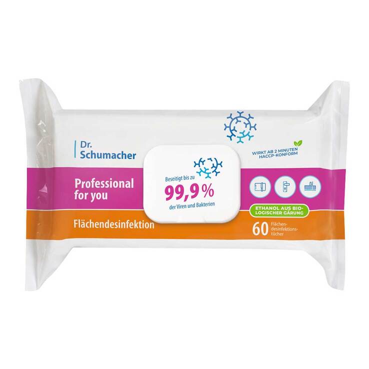 Professional for you Flächendesinfektion Wipes 60, 60 St