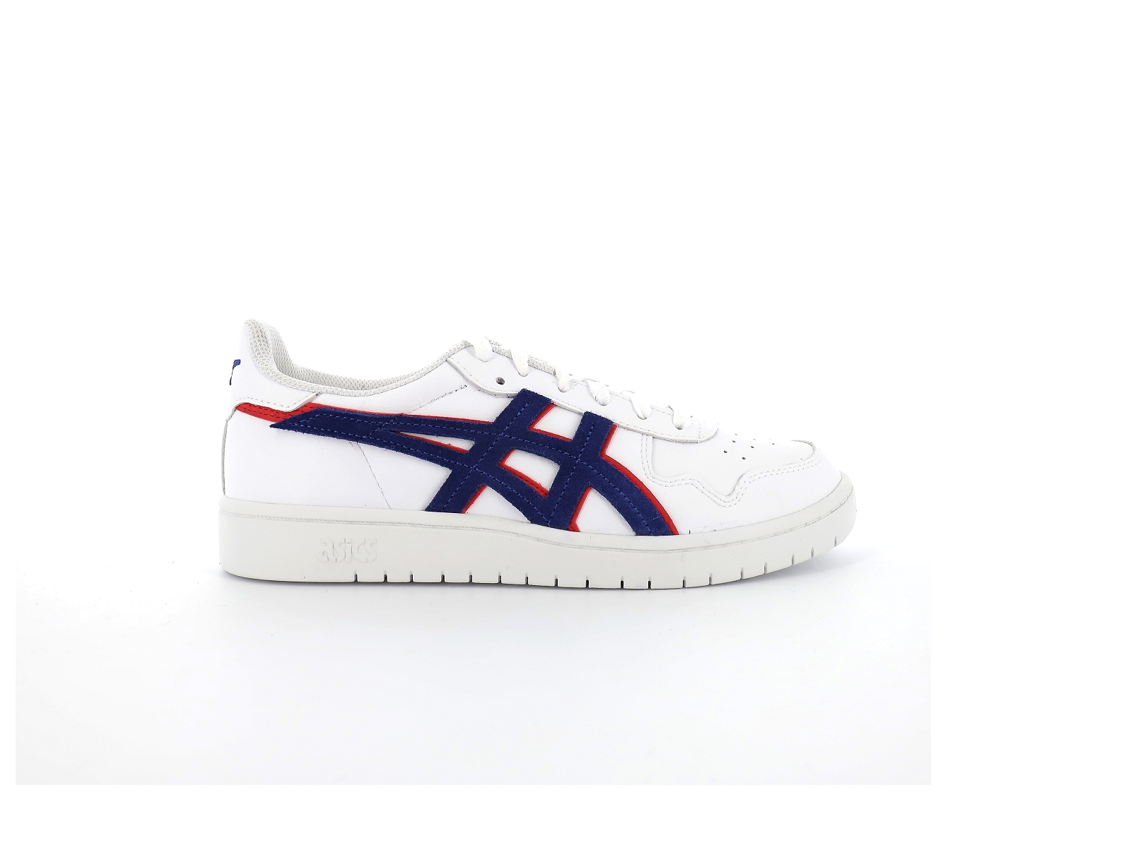 Asics-1201A381 Cuir Blanc Bleu