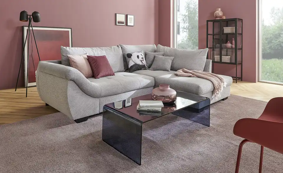 Ecksofa Krissy Hellgrau rechts