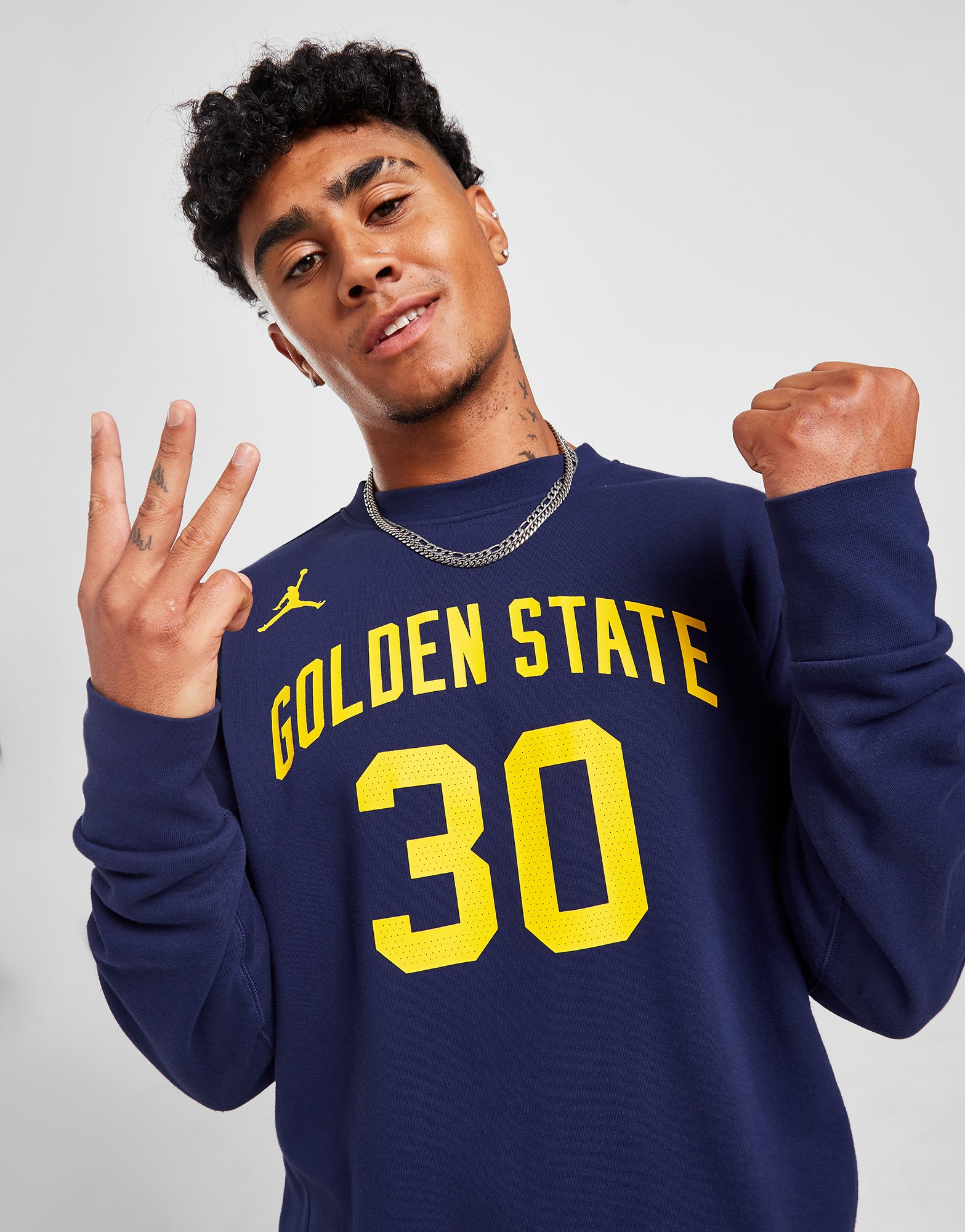 Jordan Sweatshirt NBA Golden State Warriors Curry #30 Homme