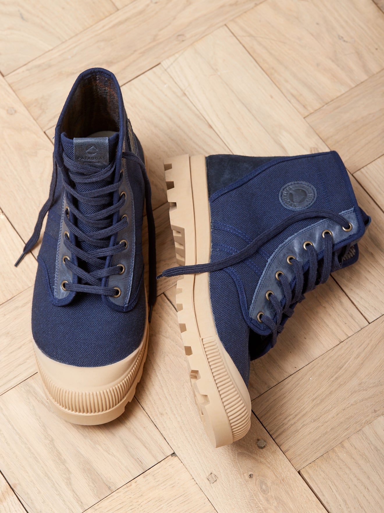 Baskets Authentique Mid Pataugas en toile coton bio