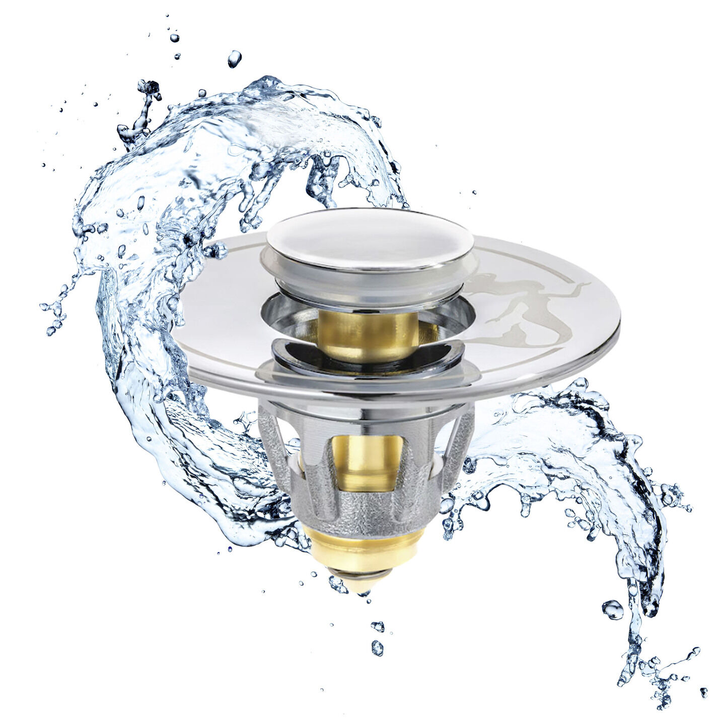 „Drain Magic 2in1“ Universal-Abflussstöpsel