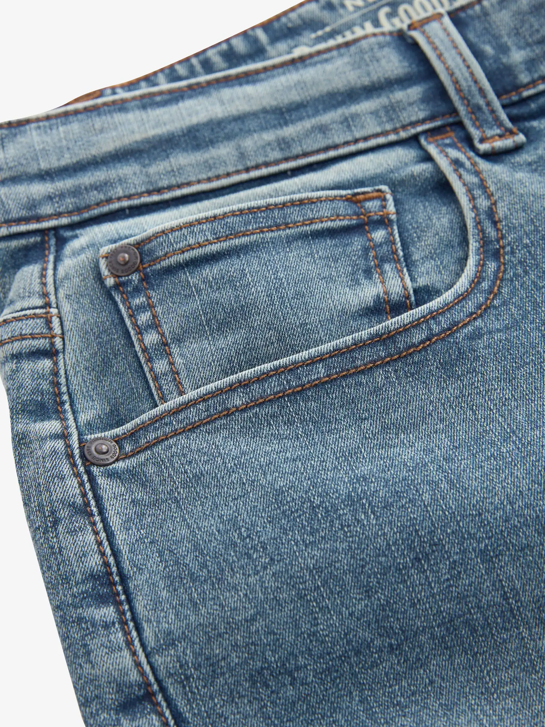 Vintage lichtblauw - Enkele - Slim fit klassieke stretchy jeans