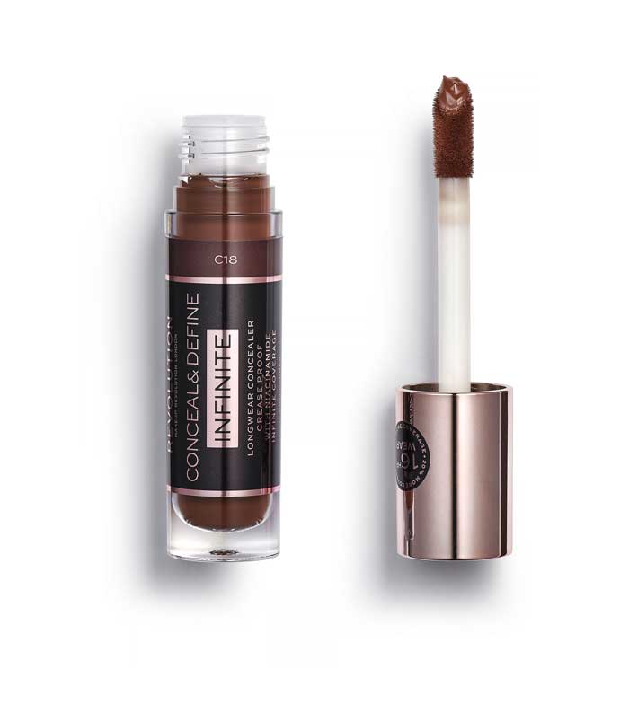 Revolution - Corretor líquido Conceal & Define Infinite XL - C18