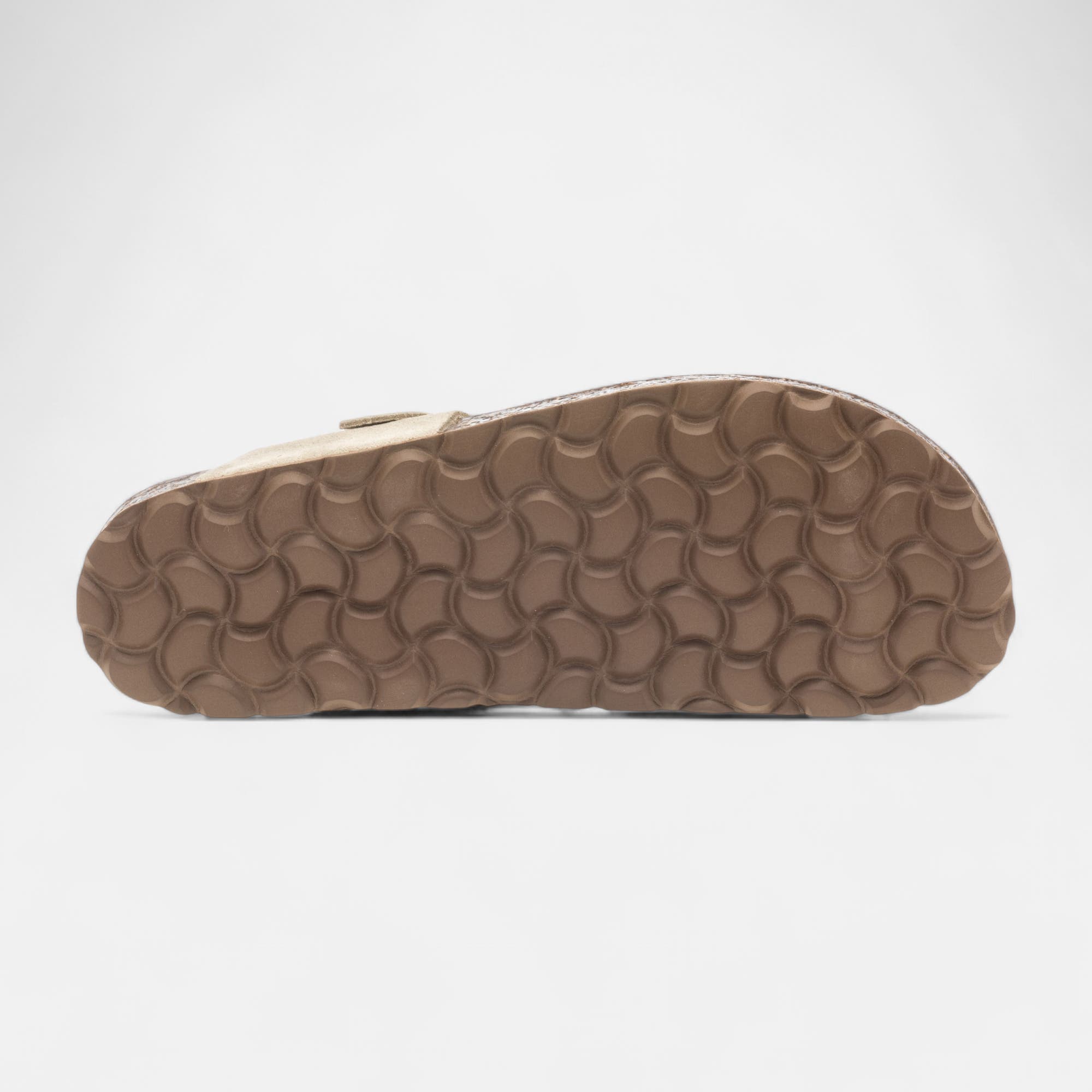 Mules semelle liège Femme en cuir beige