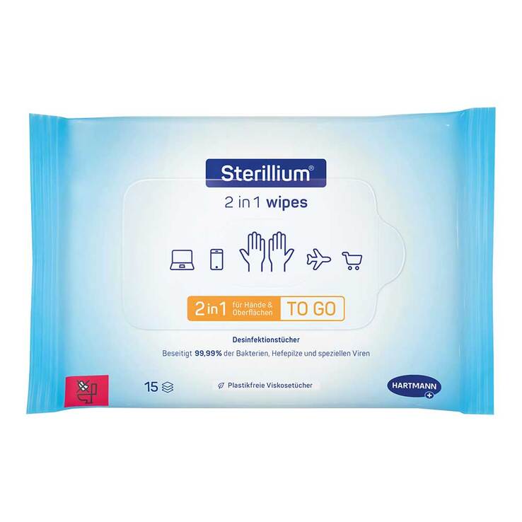 Sterillium 2in1 wipes Hand- und Flächendesinfektion, 15 St
