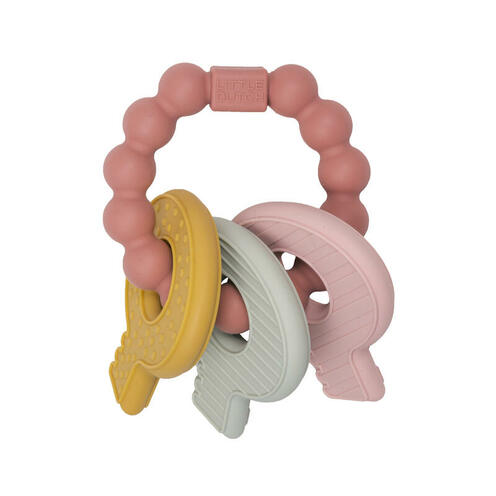 Jouet de dentition clefs Rose - LITTLE DUTCH