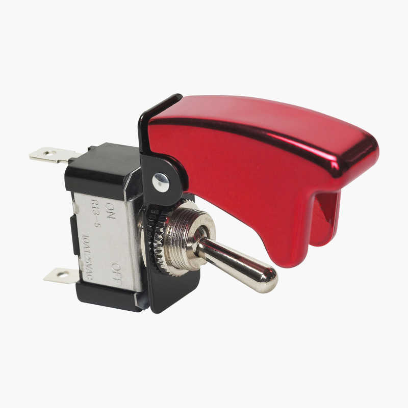 Vippebryter med deksel, 24 V, 10 A
