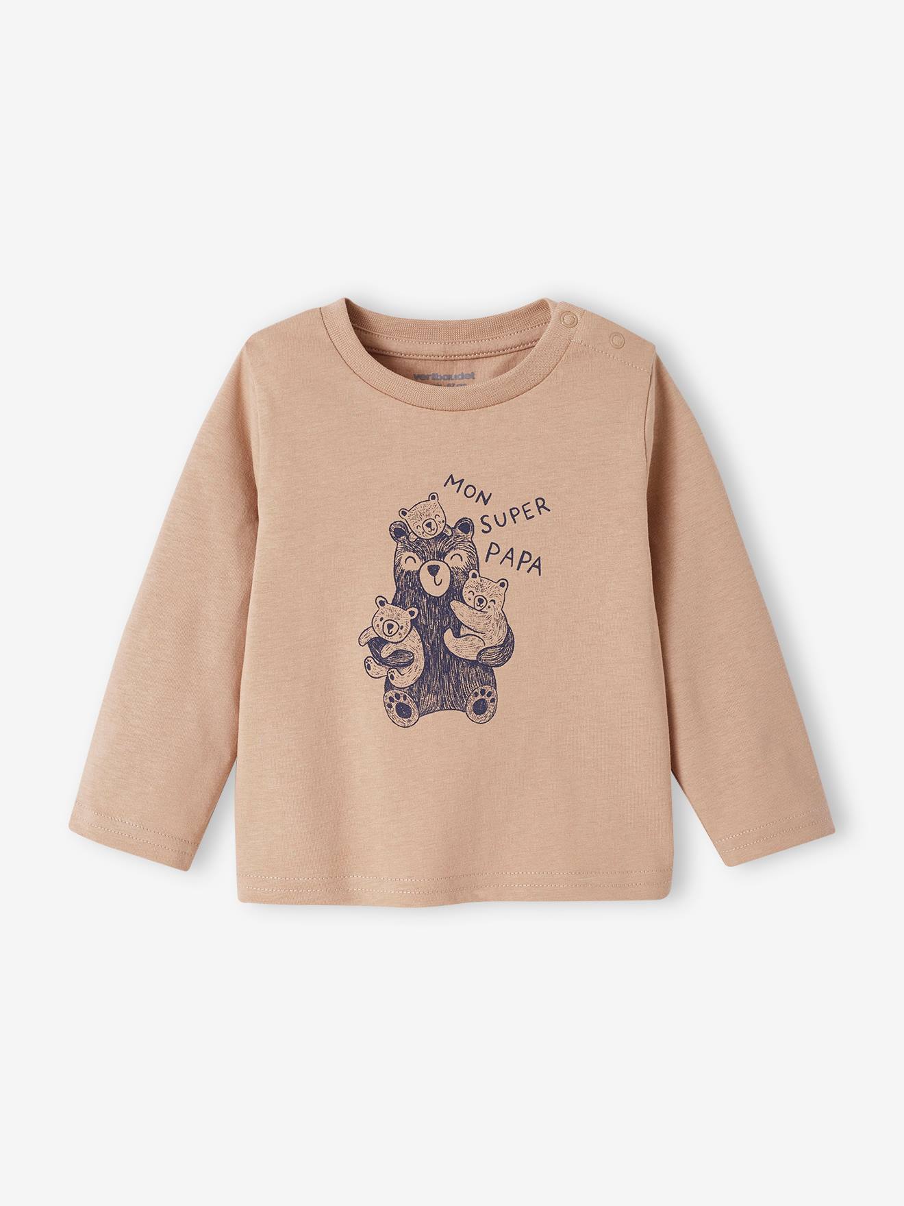 Pacote com 2 camisetas de manga comprida para bebê