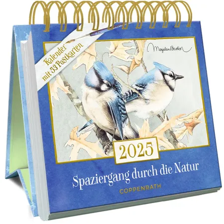 Coppenrath Verlag Postkartenkal.: Spaziergang durch die Natur 2025 - M.Bastin