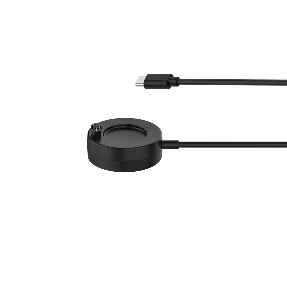 (1m) Garmin Venu USB C Ladekabel Ladegerät Runde Clip Dockingstation - Schwarz