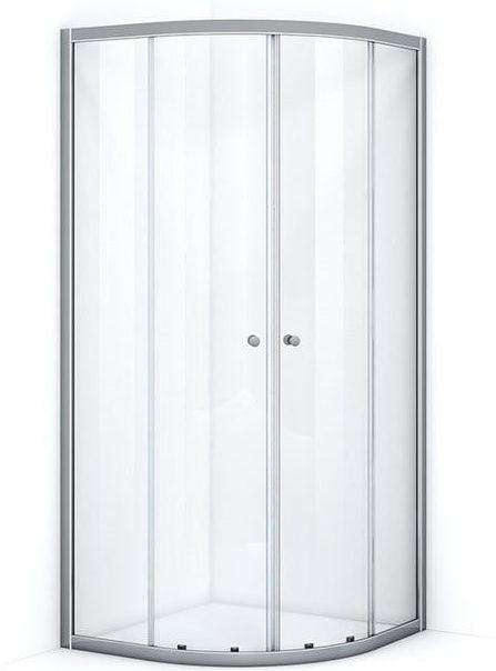 Ruby Allure Douchecabine | 90x90 cm Chroom Helder glas Schuifdeur Kwartrond
