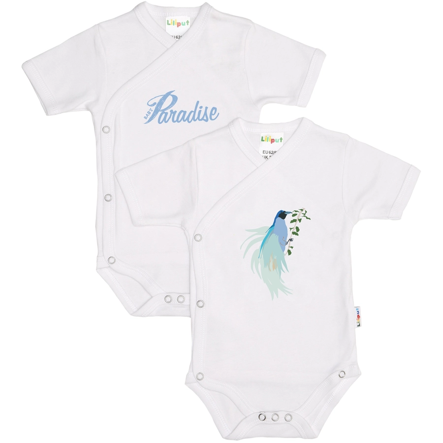 Liliput Kurzarm-Wickelbodies 2er Pack weiß