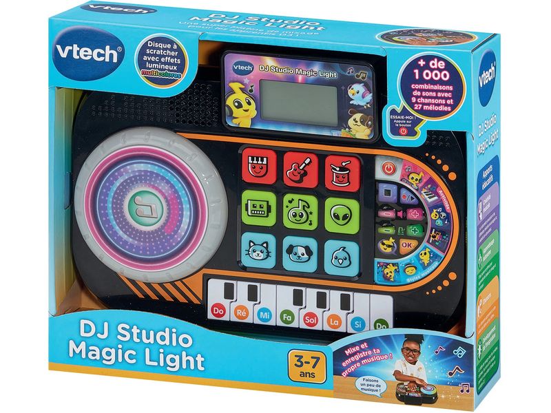 Vtech DJ Studio Magic light Französisch DJ-Pult mit LCD-Display und vielen Tasten