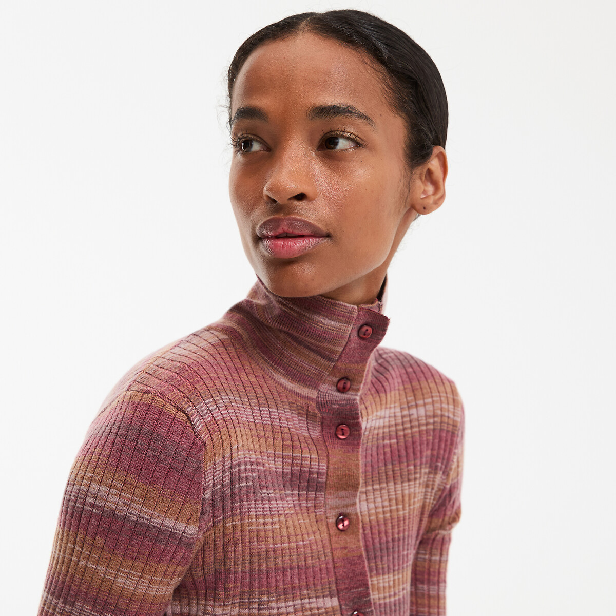 COLEÇÃO LA REDOUTE<br>Vestido suéter listrado, mangas compridas