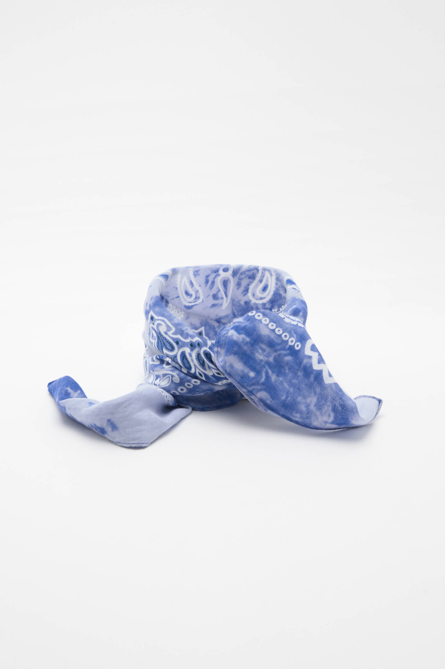 Lenço bandana tie-dye - azul