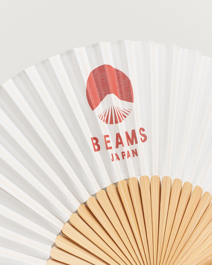 Beams Japan Folding Fan White