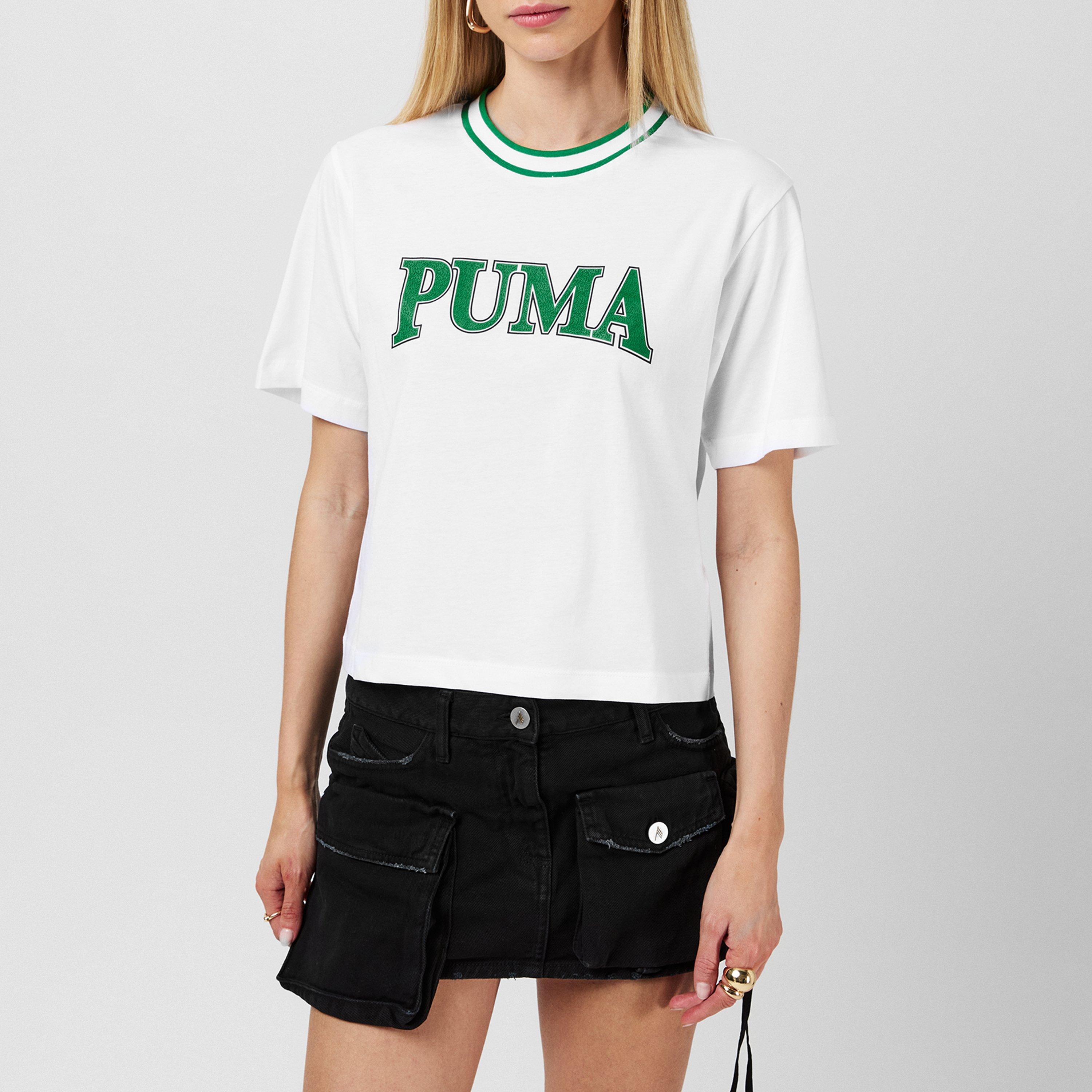 Puma Squad Graphic Tee T Shirt Womens