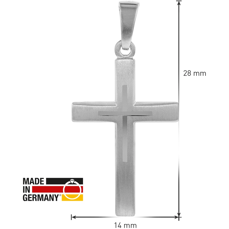 trendor Kreuz mit Kinder-Halskette Silber 925 silver