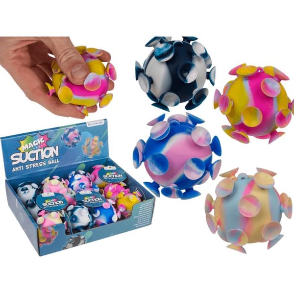 Fidget Stressball - Klemmball med sugekopper