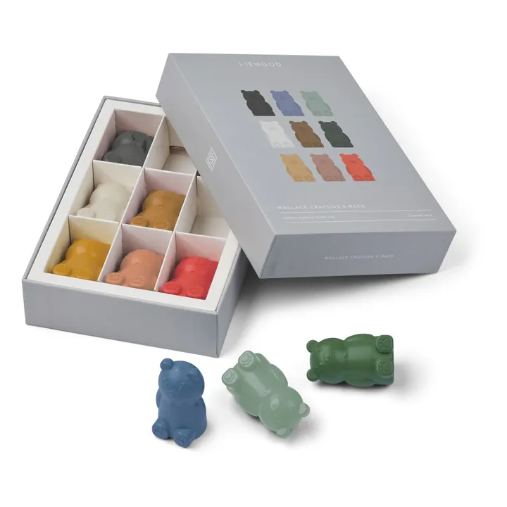 Liewood Crayons Wallace - Set de 9 | Yellow mellow multi mix