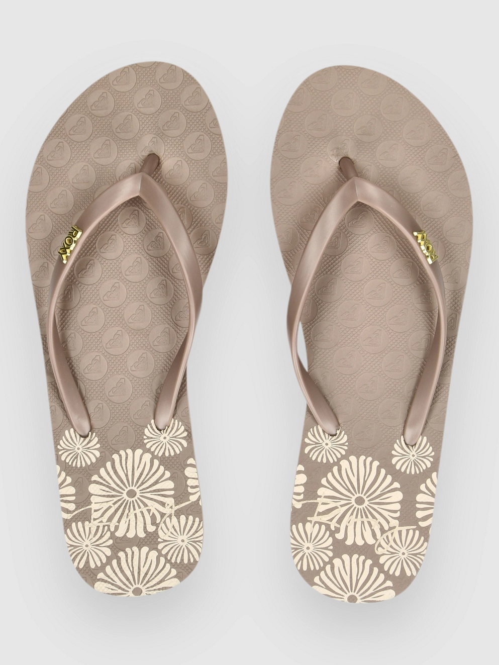 Roxy Viva Printed Sandals taupe