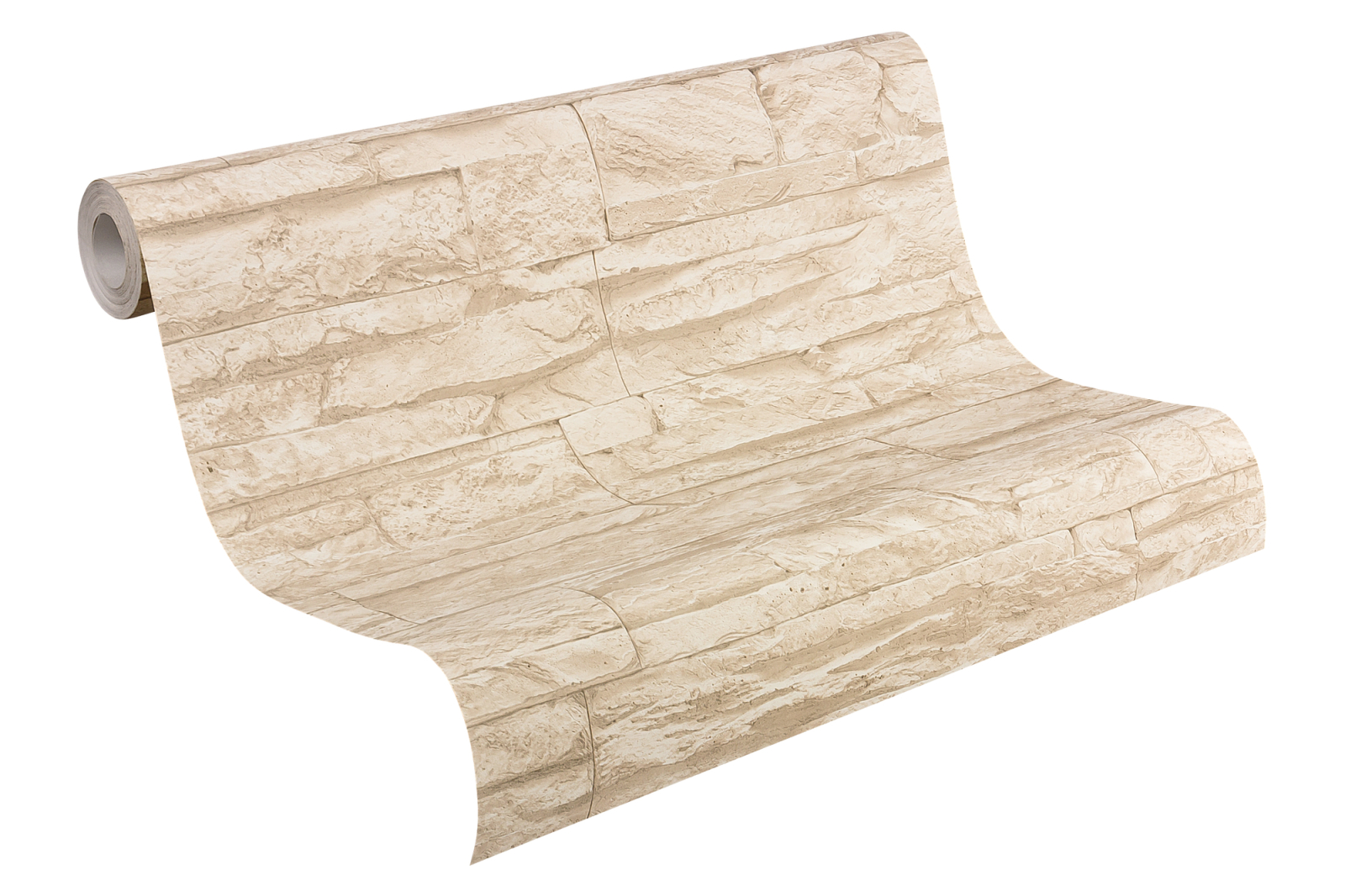 Vliestapete BEST OF WOOD`N STONE - Stein - sand-beige - 10 Meter