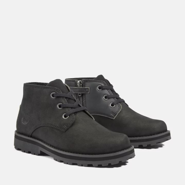 Bota Chukka Infantil Courma Kid na cor preta