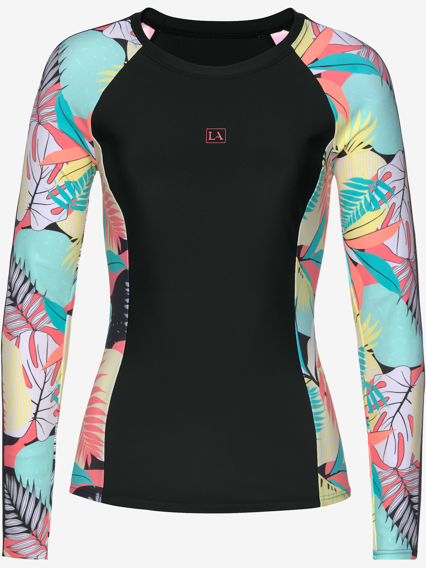 T-shirt pour la baignade manches imprimées – effet de couleur différent pour chaque pièce
