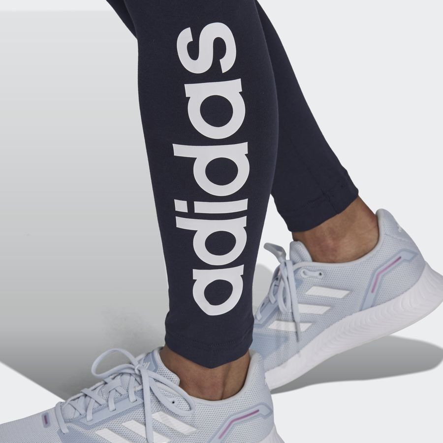 adidas Leggings Loungewear Essentials High Waisted - Bleu Marine/Blanc Femme
