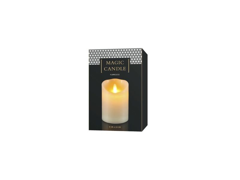 STT LED-Kerze Magic Candle Ivory S Ø 9 x 15 cm, Warmweiss Indoor LED-Kerze