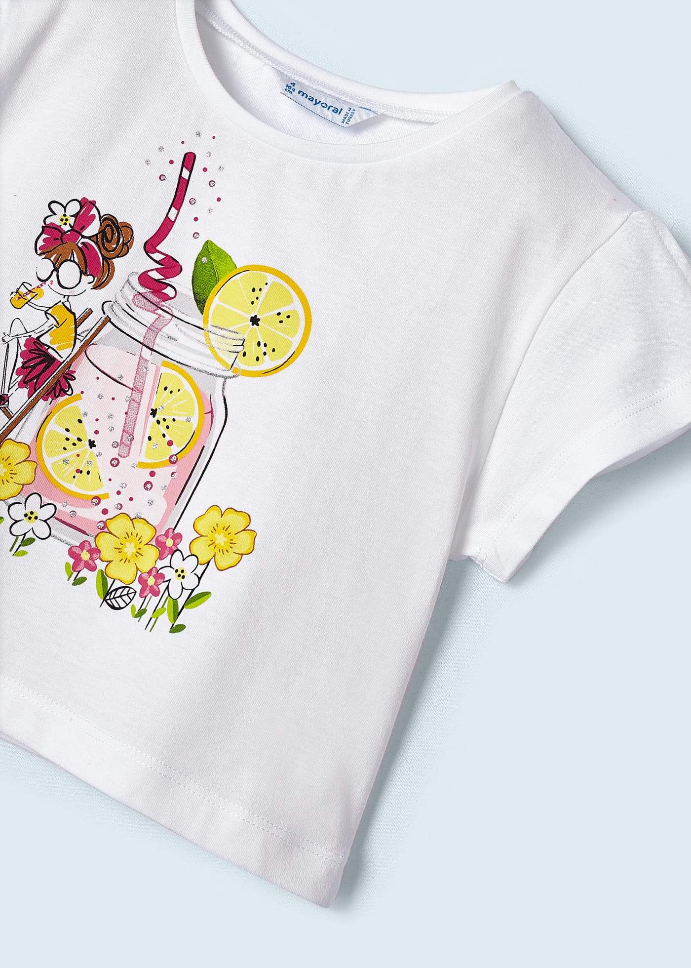 Conjunto de duas peças em algodão sustentável para meninas