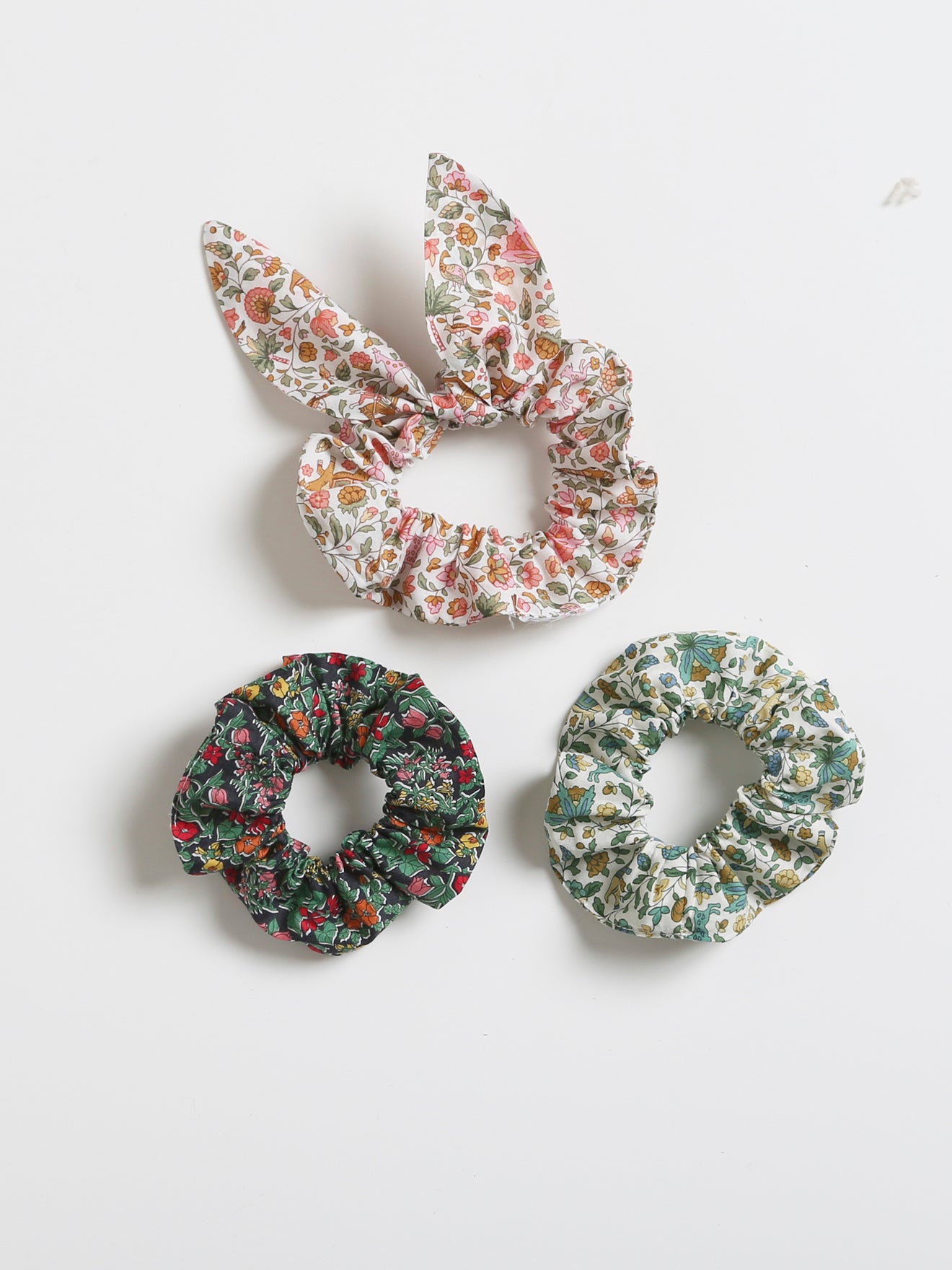 Chouchou en tissu LIBERTY par lot de 3
