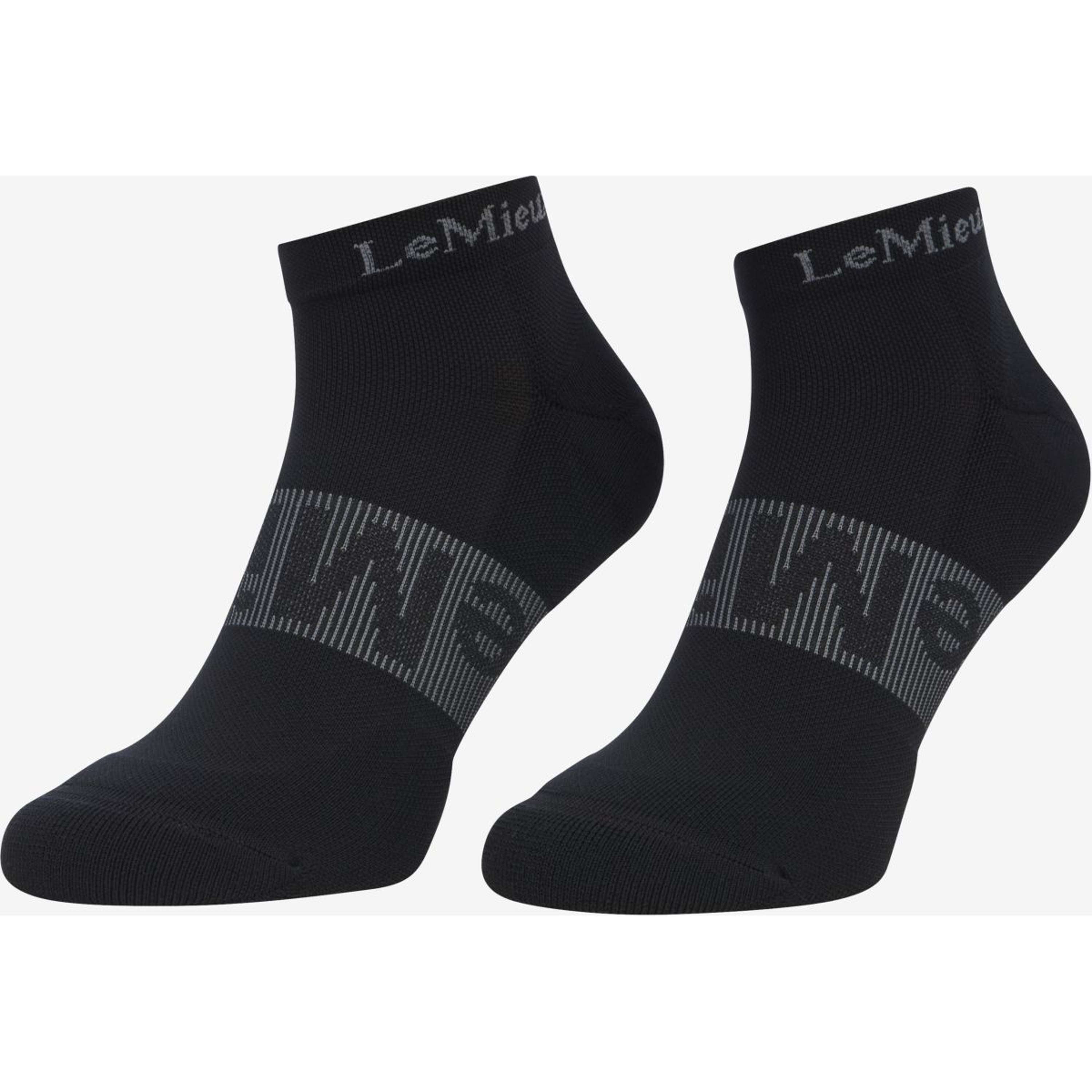 LeMieux Sokken Trainer 3 Pack Zwart