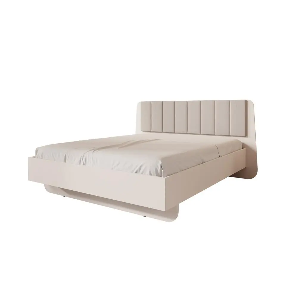 Meubella - Luzon - Tweepersoonsbed - Beige - 160x200 cm