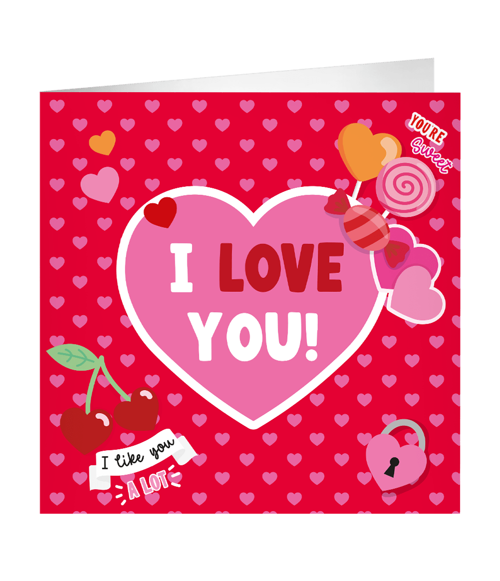 Valentijnsdag Wenskaart 23cm