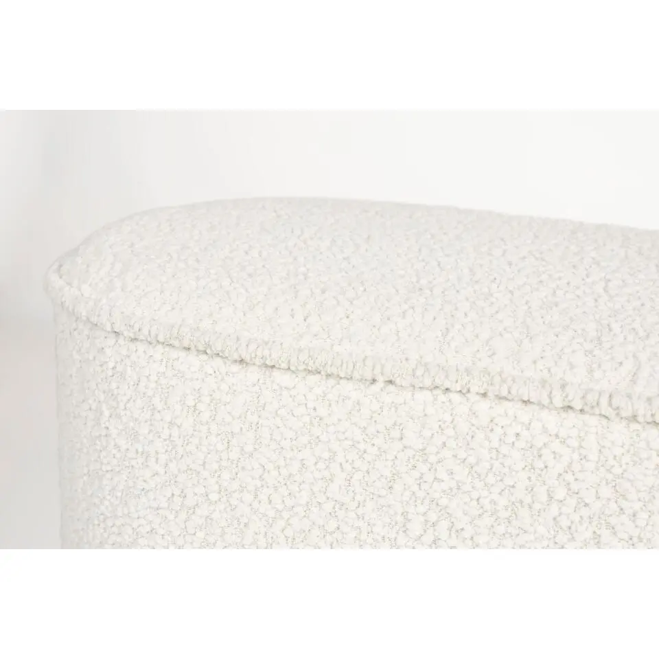 Housecraft Marcos Bankje Bouclé Wit