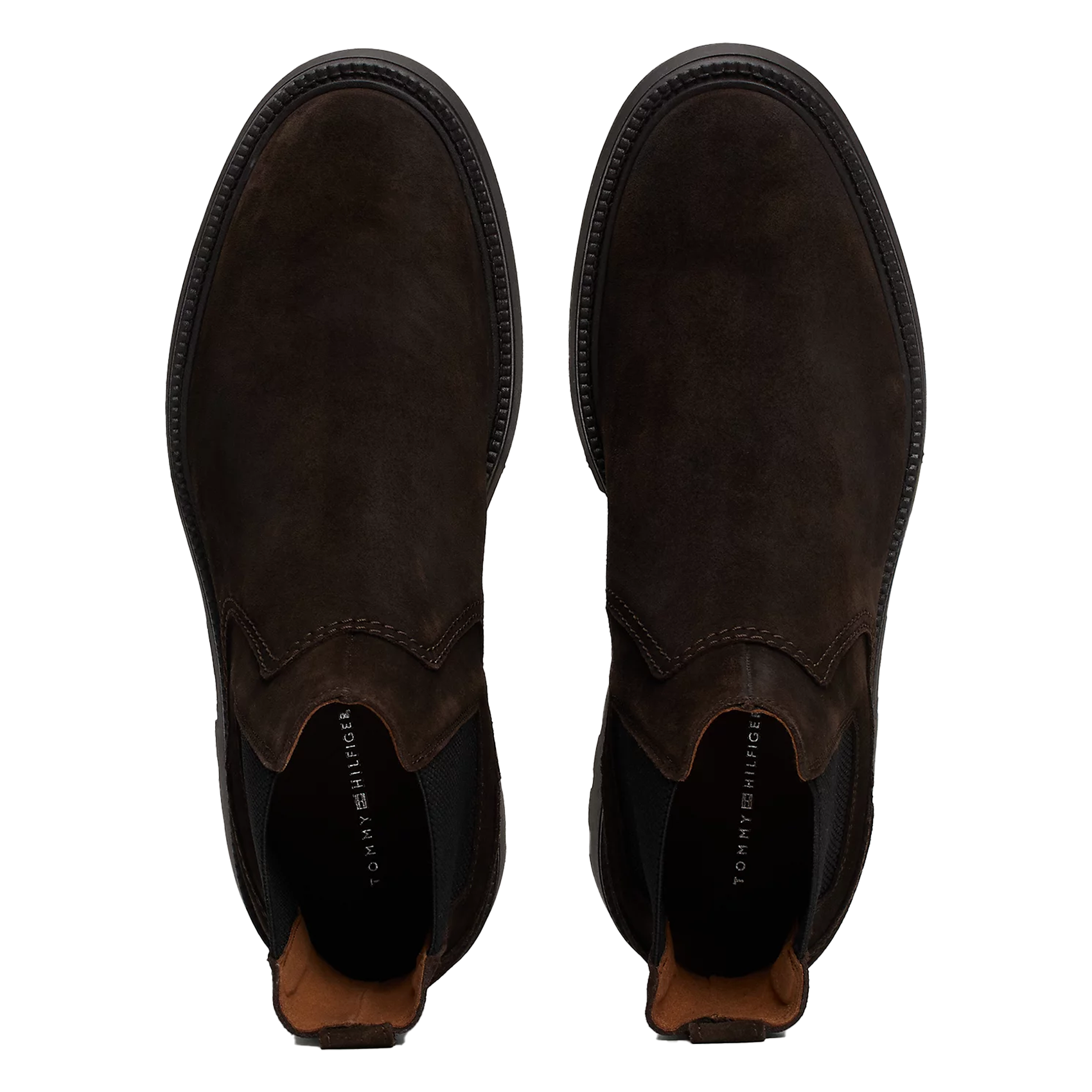 Boots en cuir velours | Marron