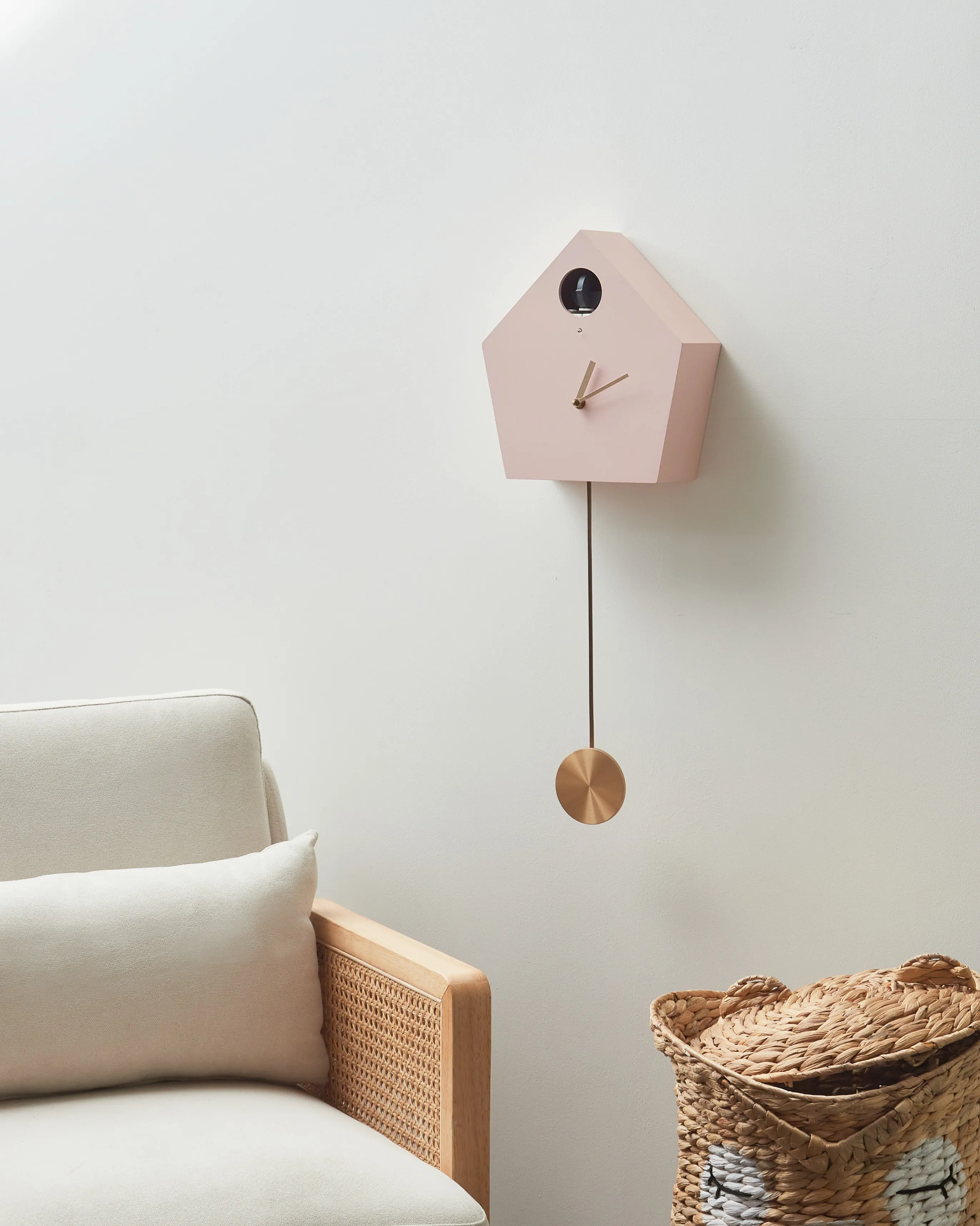Wandklok ARBAZ 24 cm Roze
